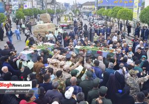 تصاویر/ استقبال از دو شهید گمنام در چالوس