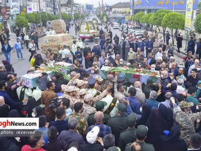 تصاویر/ استقبال از دو شهید گمنام در چالوس