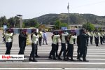 تصاویر/ صبحگاه مشترک نیروهای مسلح و استقبال از دو شهید گمنام در مرزن آباد