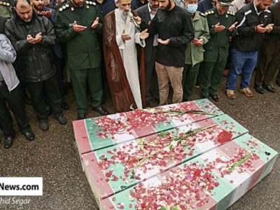 کلیپ | تشییع سه شهید گمنام در ساری