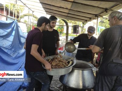 تصاویر / پخت ۱۴ هزار پرس غذا بمناسبت عید غدیر خم در نوشهر