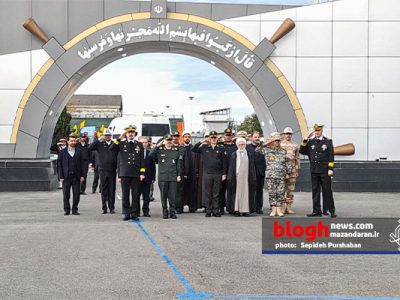 گزارش تصویری صبحگاه مشترک نیروهای مسلح در دانشگاه علوم دریایی امام خمینی نوشهر