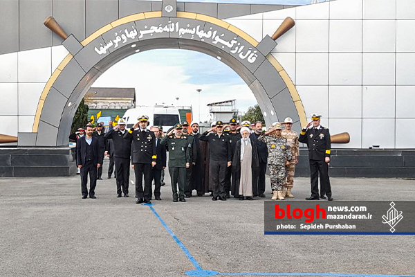 گزارش تصویری صبحگاه مشترک نیروهای مسلح در دانشگاه علوم دریایی امام خمینی نوشهر