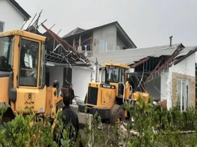 تخریب ۷ ویلای غیرمجاز در نوشهر