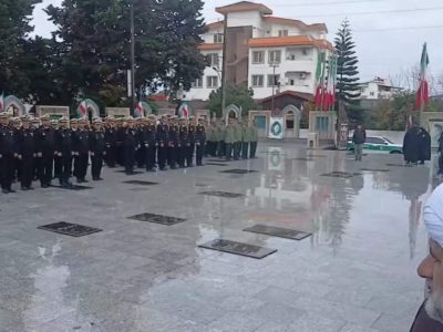 آیین عطرافشانی گلزار شهدای نوشهر برگزار شد